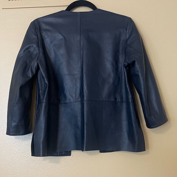 Betta Corradi Black Leather Jacket - Picture 3 of 3